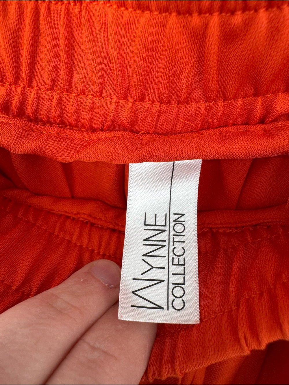 Wynne Collection Women's Redish Orange Wide Leg Flowy Pants Resort Size Small - Picture 9 of 11